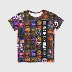 Детская футболка 3D Ultimate Custom Night FNAF