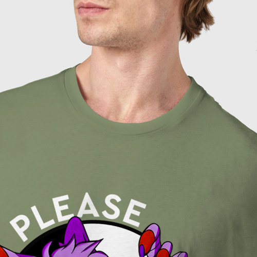 Мужская футболка хлопок с принтом Please Stand By Foxy, фото #4