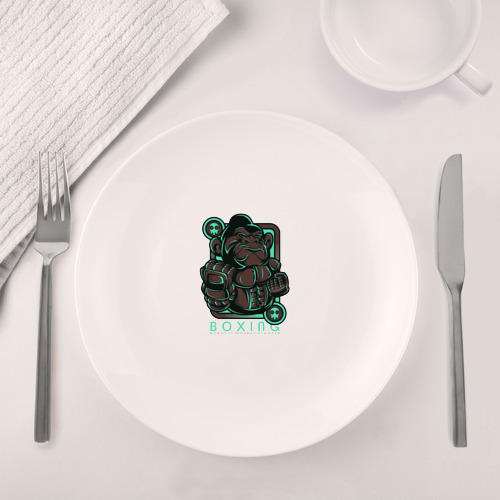 Набор: тарелка + кружка Обезьяна боец - фото 4