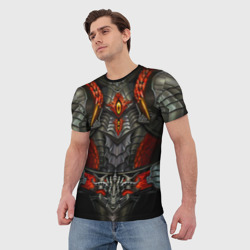 Мужская футболка 3D Lineage 2 Draconic Light Доспехи - фото 2