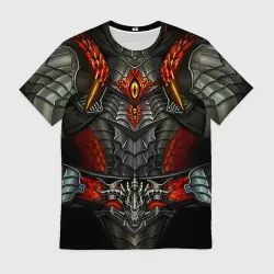 Мужская футболка 3D Lineage 2 Draconic Light Доспехи