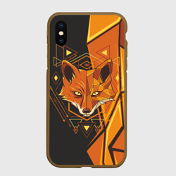 Чехол для iPhone XS Max матовый Лиса: Этника