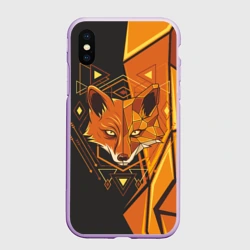 Чехол для iPhone XS Max матовый Лиса: Этника