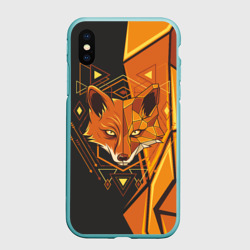 Чехол для iPhone XS Max матовый Лиса: Этника