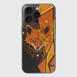 Чехол для iPhone 16 Pro Max силиконовый с защитой камеры Лиса: Этника