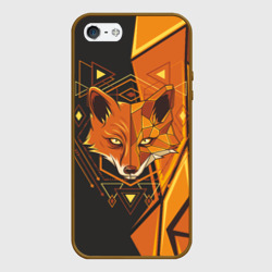 Чехол для iPhone 5/5S матовый Лиса: Этника