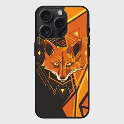 Чехол силиконовый для Apple iPhone 15 Pro Мax матовый Лиса: Этника