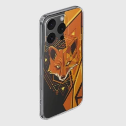 Чехол для iPhone 16 Pro Max силиконовый с защитой камеры Лиса: Этника - фото 2