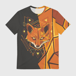 Мужская футболка 3D Лиса: Этника
