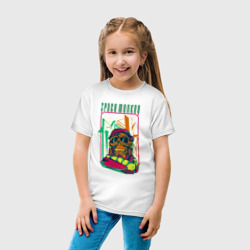 Детская футболка хлопок Космическая обезьяна в очках - фото 2