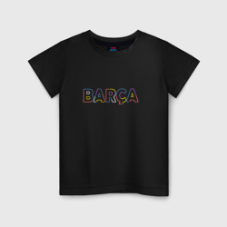 Детская футболка хлопок FC Barcelona - Multicolor 