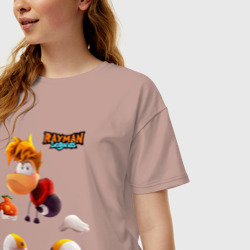 Женская футболка хлопок Oversize Rayman Legends Веселый Рэймэн - фото 2