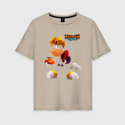 Женская футболка хлопок Oversize Rayman Legends Веселый Рэймэн