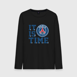 Мужской лонгслив хлопок It is PSG time ПСЖ