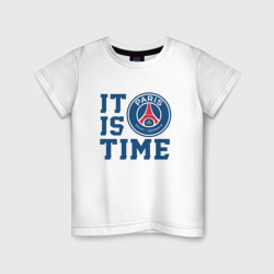 Детская футболка хлопок It is PSG time ПСЖ