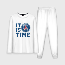 Мужская пижама с лонгсливом хлопок It is PSG time ПСЖ