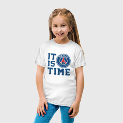 Детская футболка хлопок It is PSG time ПСЖ - фото 2