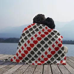 Плед 3D Карточные Масти Card Suits pattern - фото 2