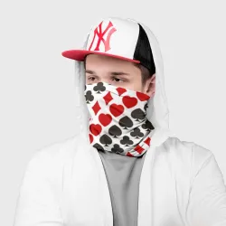 Бандана-труба 3D Карточные Масти Card Suits pattern - фото 2