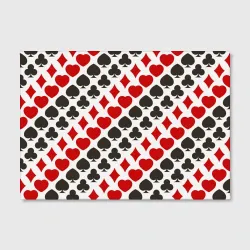 Холст прямоугольный Карточные Масти Card Suits pattern - фото 2