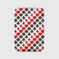 Картхолдер Magsafe магнитный Карточные Масти Card Suits pattern