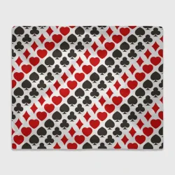 Плед 3D Карточные Масти Card Suits pattern
