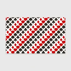 Бумага для упаковки 3D Карточные Масти Card Suits pattern
