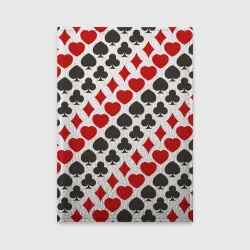 Обложка для автодокументов Карточные Масти Card Suits pattern