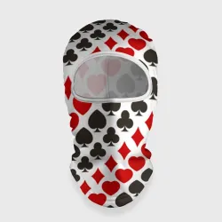Балаклава 3D Карточные Масти Card Suits pattern
