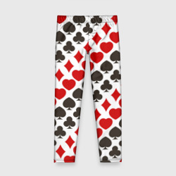 Детские леггинсы 3D Карточные Масти Card Suits pattern