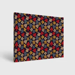 Холст прямоугольный Карточные Масти Cards pattern