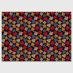 Поздравительная открытка Карточные Масти Cards pattern