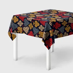 Скатерть 3D Карточные Масти Cards pattern