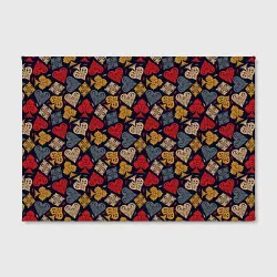 Холст прямоугольный Карточные Масти Cards pattern - фото 2