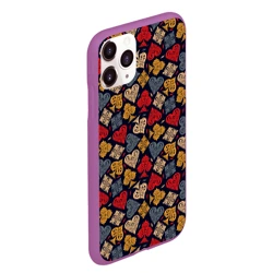 Чехол для iPhone 11 Pro Max матовый Карточные Масти Cards pattern - фото 2
