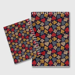 Блокнот Карточные Масти Cards pattern - фото 2