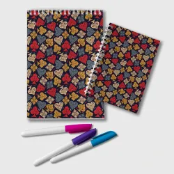 Блокнот Карточные Масти Cards pattern