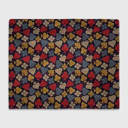 Плед 3D Карточные Масти Cards pattern