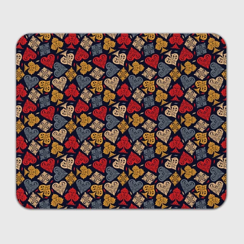 Прямоугольный коврик для мышки Карточные Масти Cards pattern