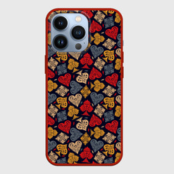Чехол для iPhone 13 Pro Карточные Масти Cards