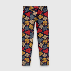 Детские леггинсы 3D Карточные Масти Cards pattern