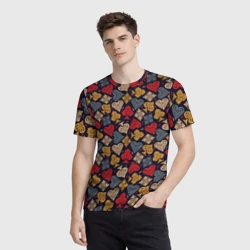 Мужская футболка 3D Карточные Масти Cards pattern - фото 2