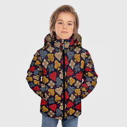 Зимняя куртка для мальчиков 3D Карточные Масти Cards - фото 2