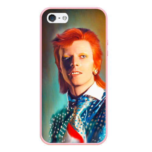 Чехол для iPhone 5/5S матовый Ziggy Stardust Portrait, цвет баблгам