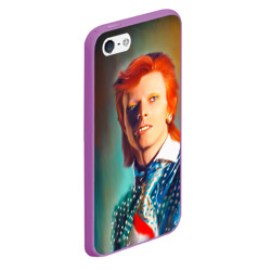 Чехол для iPhone 5/5S матовый Ziggy Stardust Portrait - фото 2