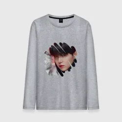 Мужской лонгслив хлопок Agust d. Suga. BTS