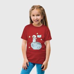 Детская футболка хлопок Мышь-космонавт - фото 2