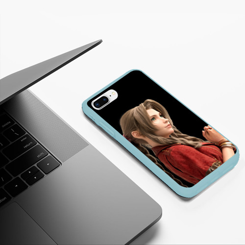 Чехол для iPhone 7Plus/8 Plus матовый Милашка Эйрис, цвет мятный - фото 5