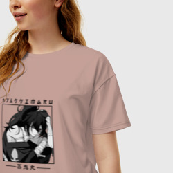 Женская футболка хлопок Oversize Dororo, Хяккимару - фото 2