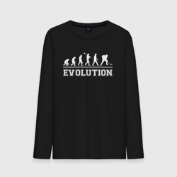 Мужской лонгслив хлопок Hockey evolution хоккей эволюция